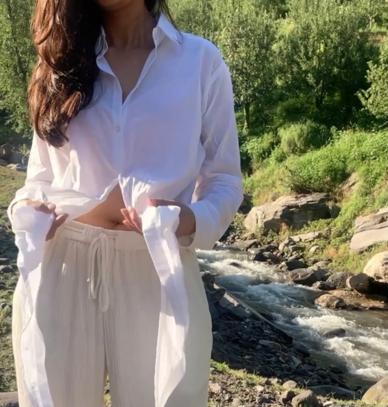 THE LUNA PIENA TIE BLOUSE
