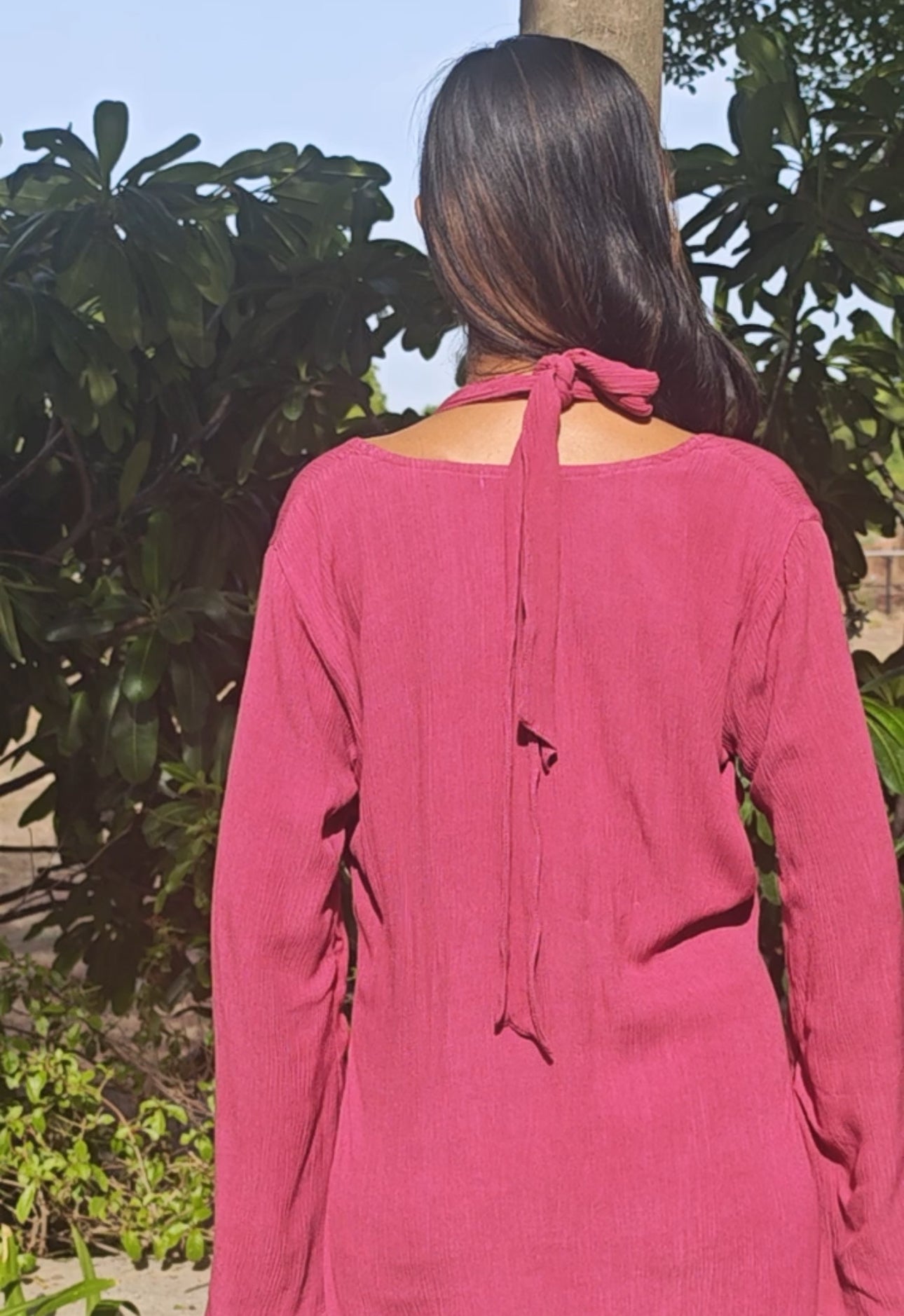 The Mossy Cove Dress : Rose Pink