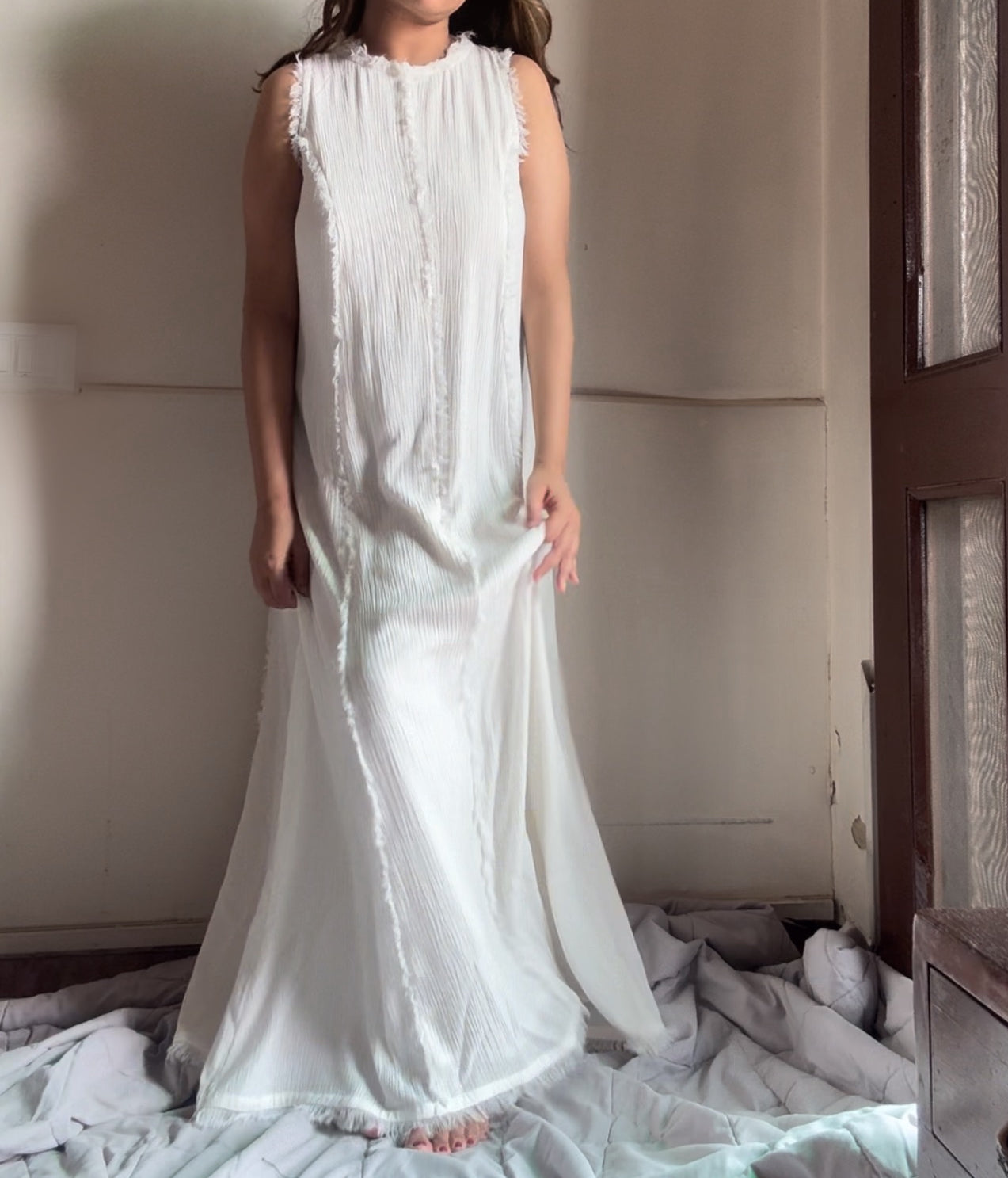 The Zaria Maxi : White