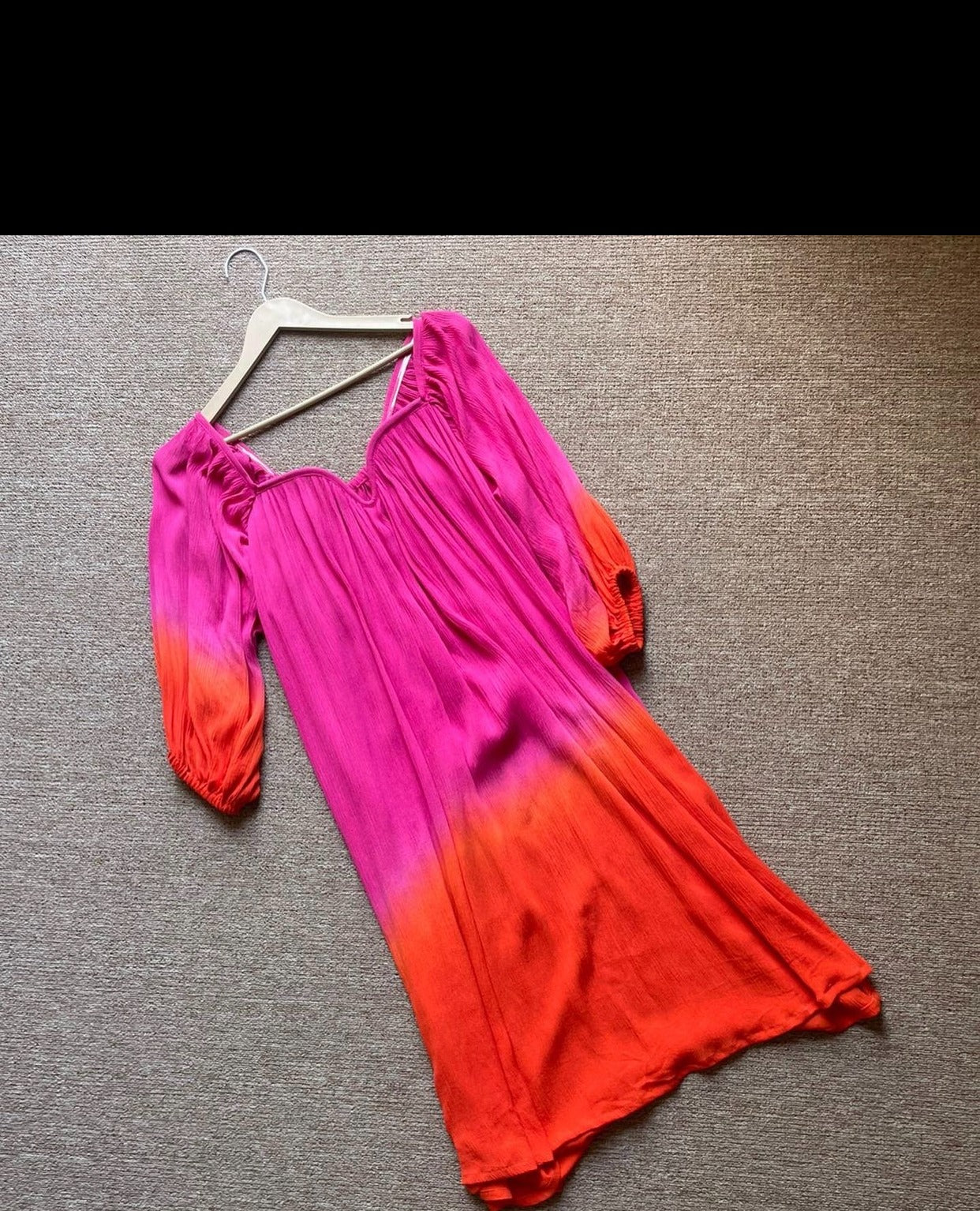 The Valentina Midi : Pink And Orange Ombre