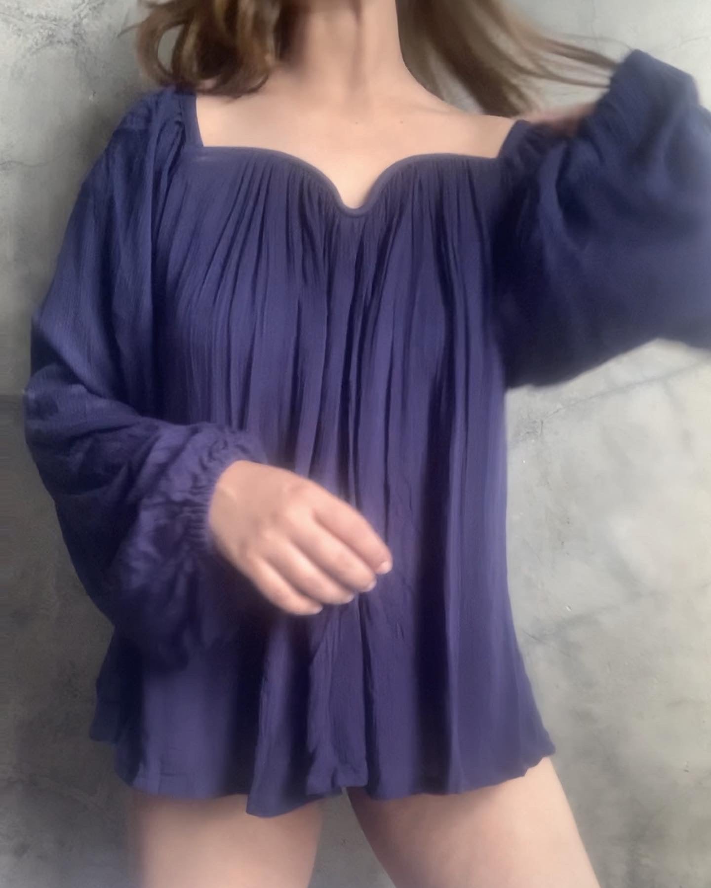 The Valentina Top : Navy