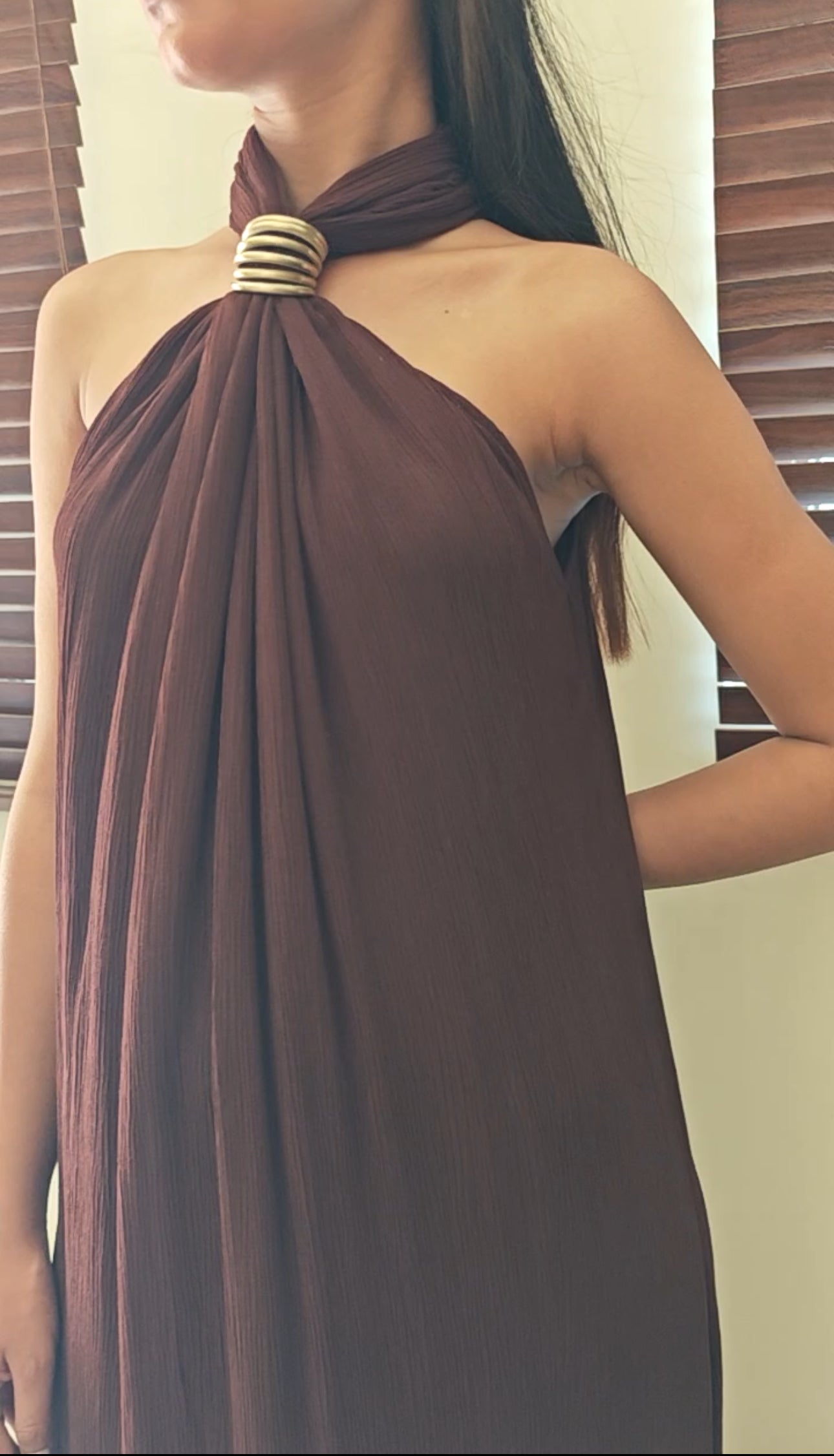 The Gloria Aurum Maxi : Chocolate Brown