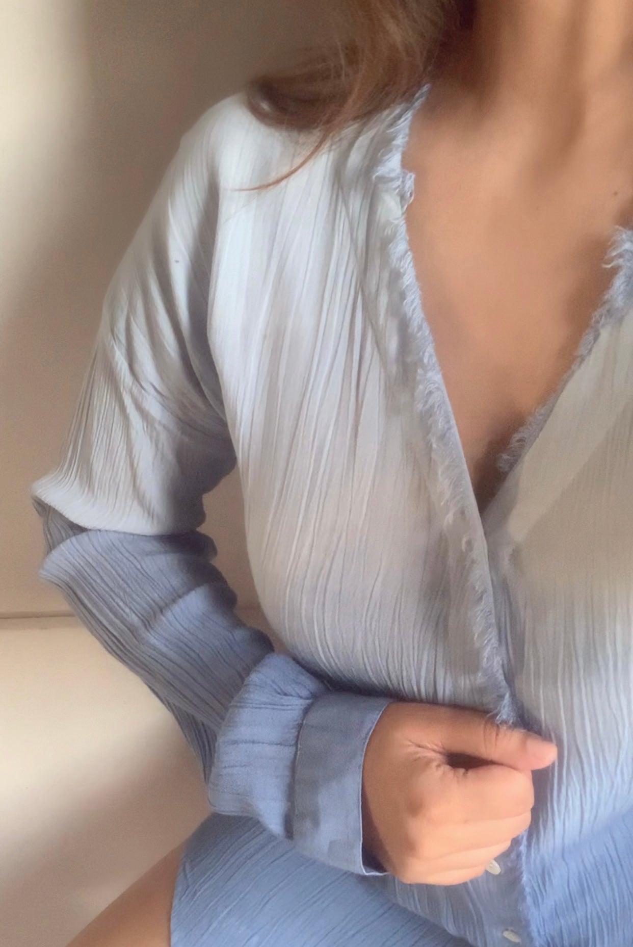 THE WAVELET SHIRT : Blue Ombré