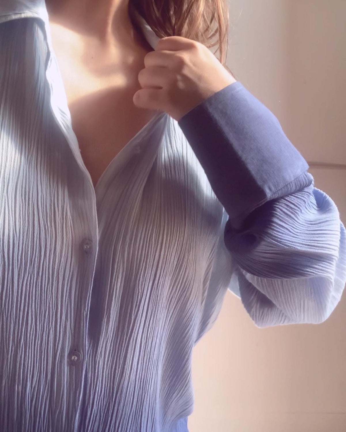 The Sand Shirt : Blue Ombré ( dark )