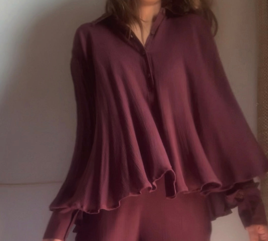 The Swirl Top : Hickory Brown