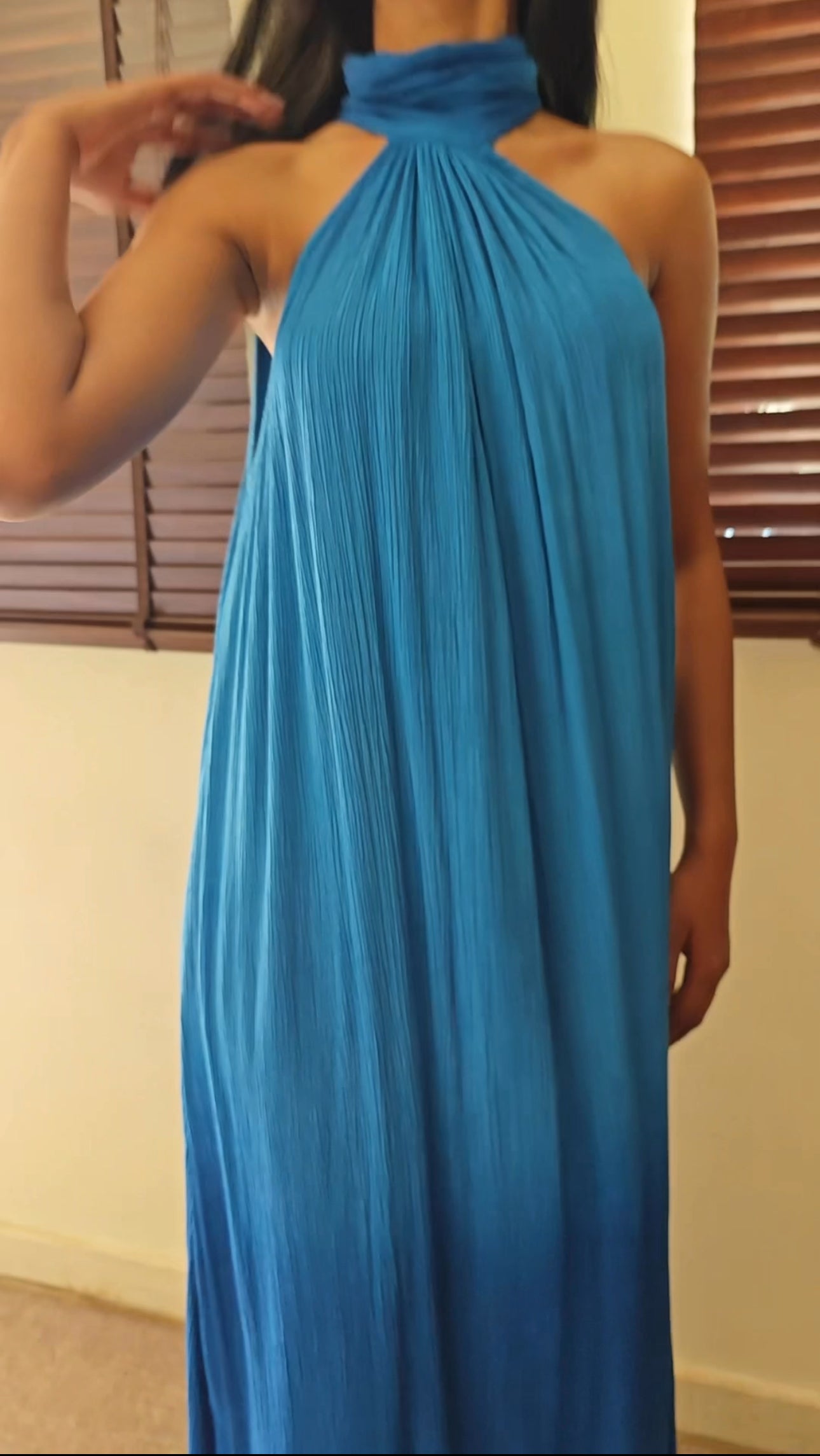 The Tropical Sunset Dress :  Cobalt Blue  Ombre