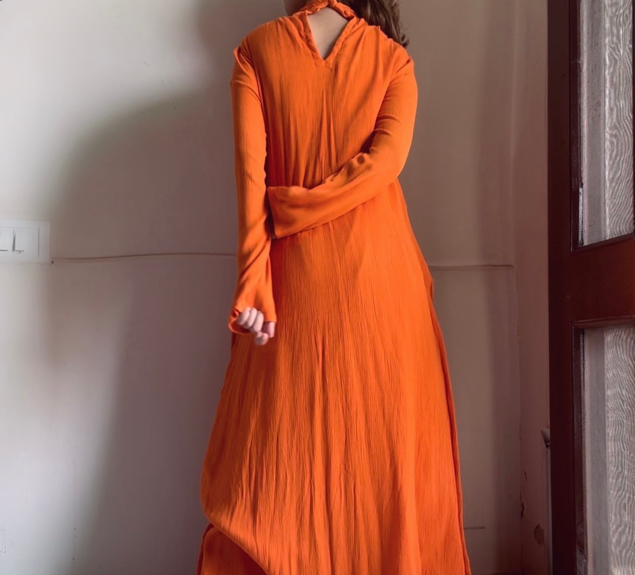 The Horizon Blush Set With Sleeves : Tangerine