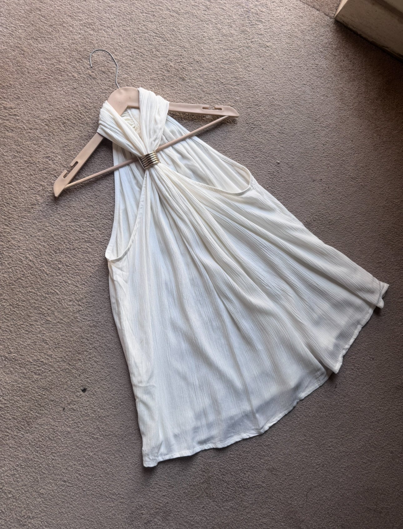 The Gloria Aurum Top ( Short ) : White