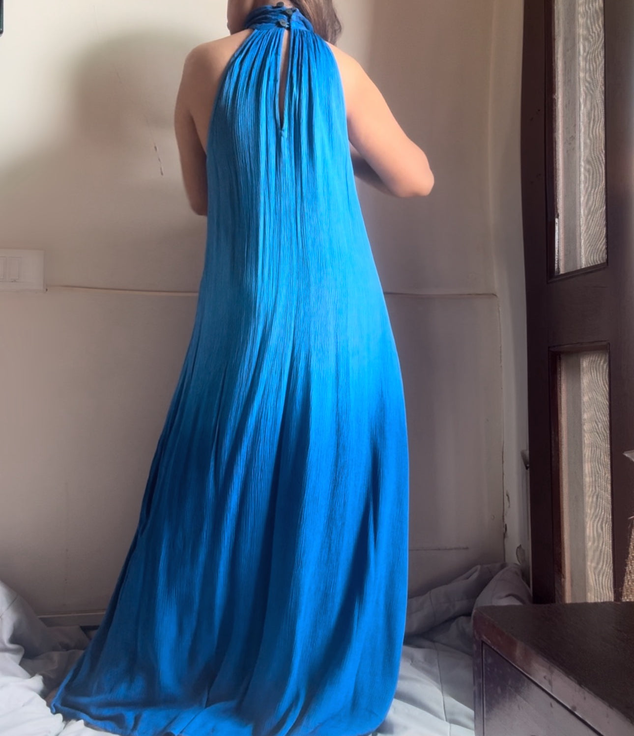 The Tropical Sunset Dress :  Cobalt Blue  Ombre