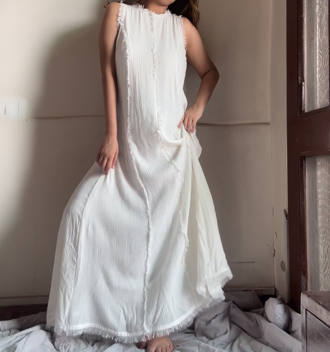 The Zaria Maxi : White
