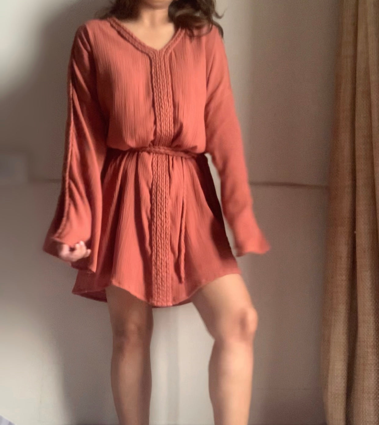 The Hestia Dress : Brick Orange
