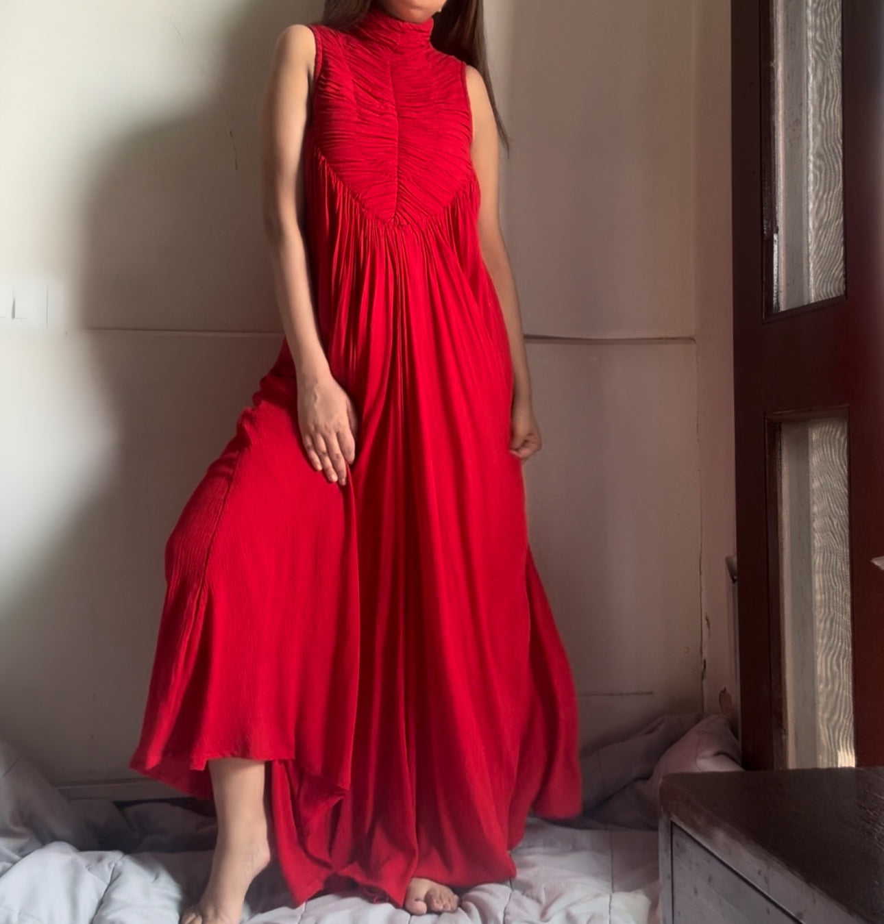 The Horizon Blush Maxi : Red