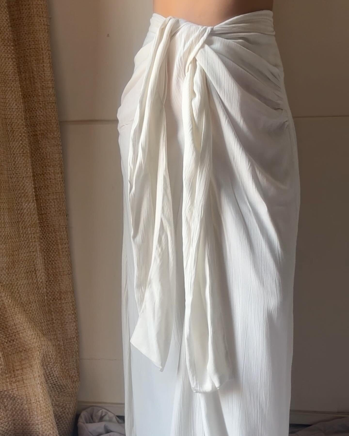 Eden Sarong Skirt : White