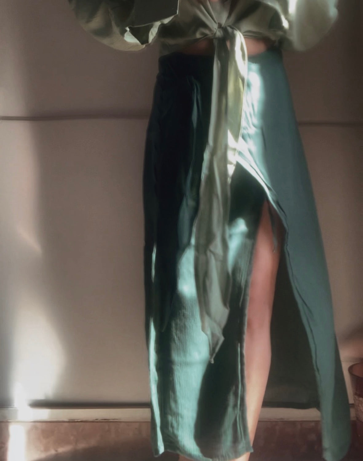 THE PALM WRAP SKIRT