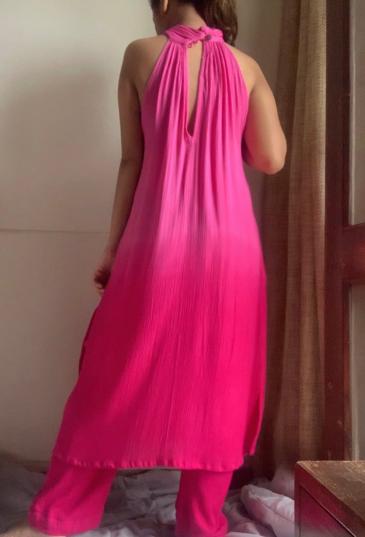 The Gloria Long Set : Fuchsia Ombré