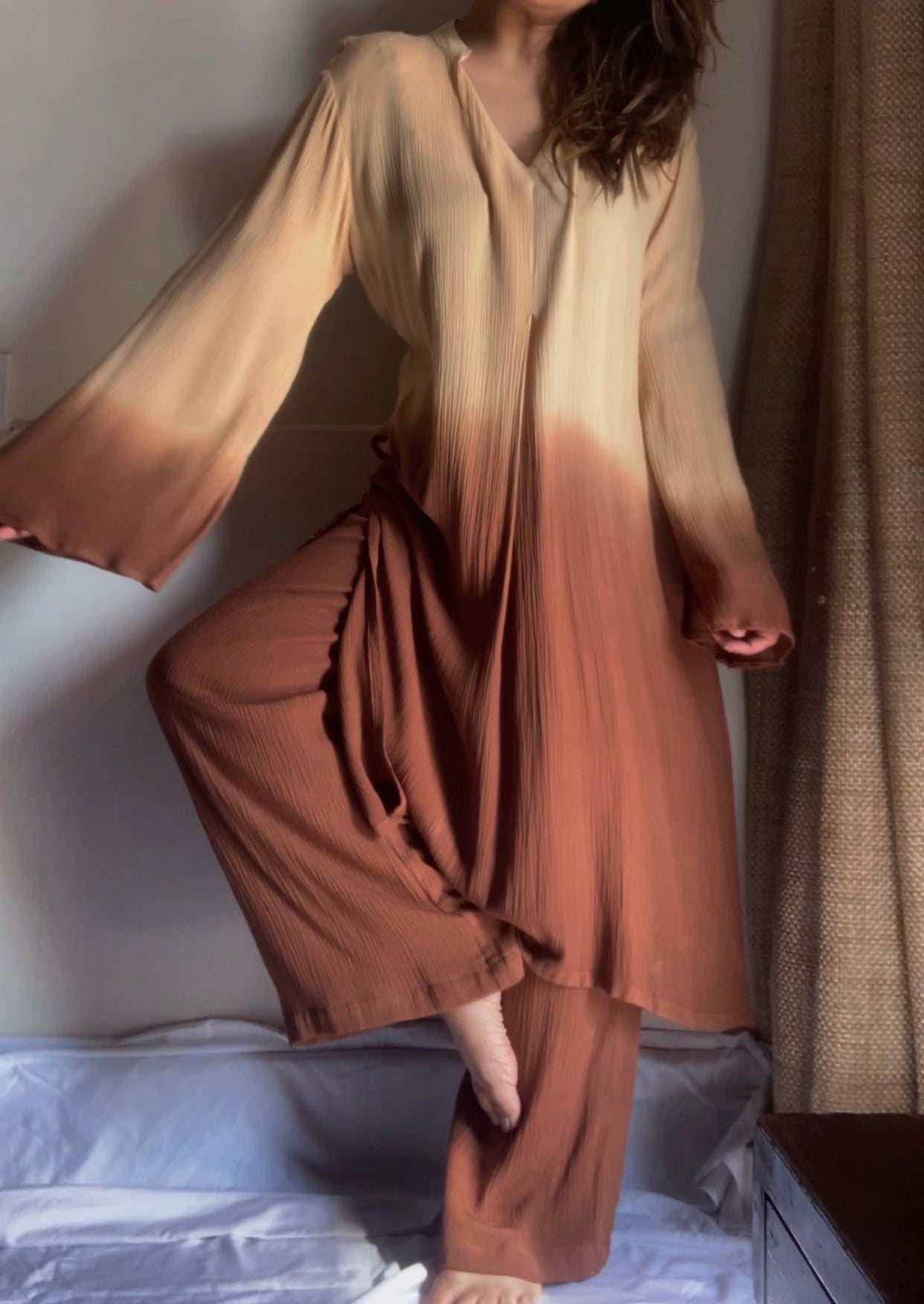The Magna Mater : Beige And Brown Ombré