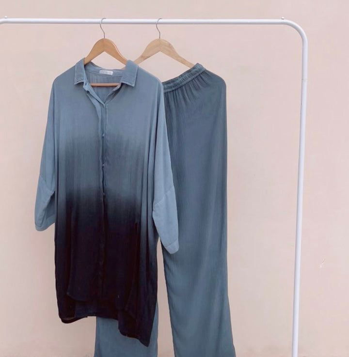 HONEYPOT SET WITH PANTS : Grey and Black ombré