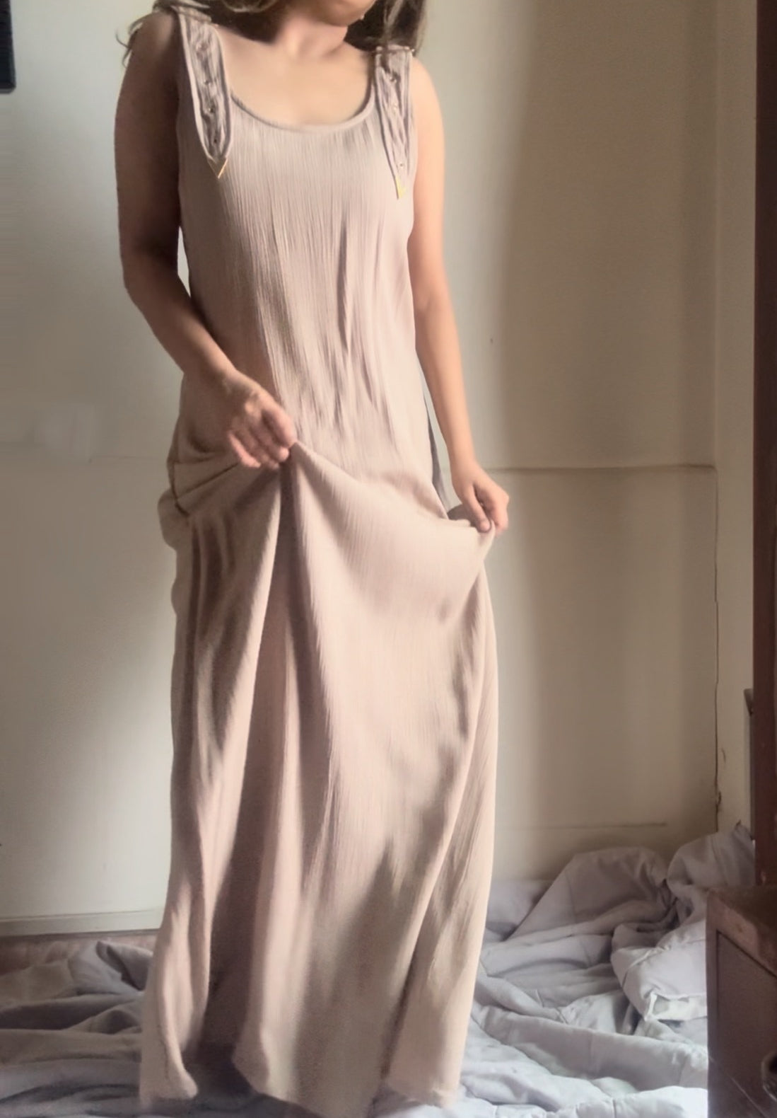 The Harlow Maxi : Sand Beige
