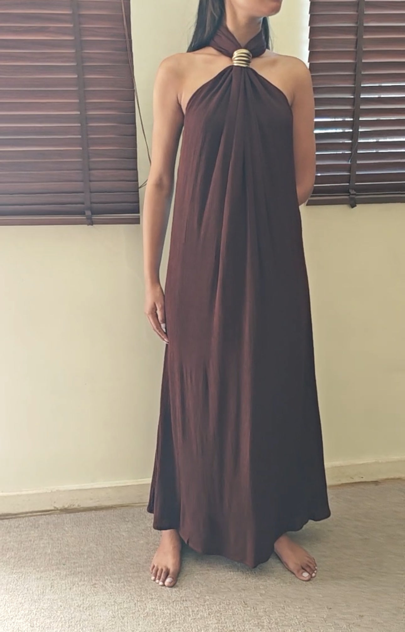 The Gloria Aurum Maxi : Chocolate Brown
