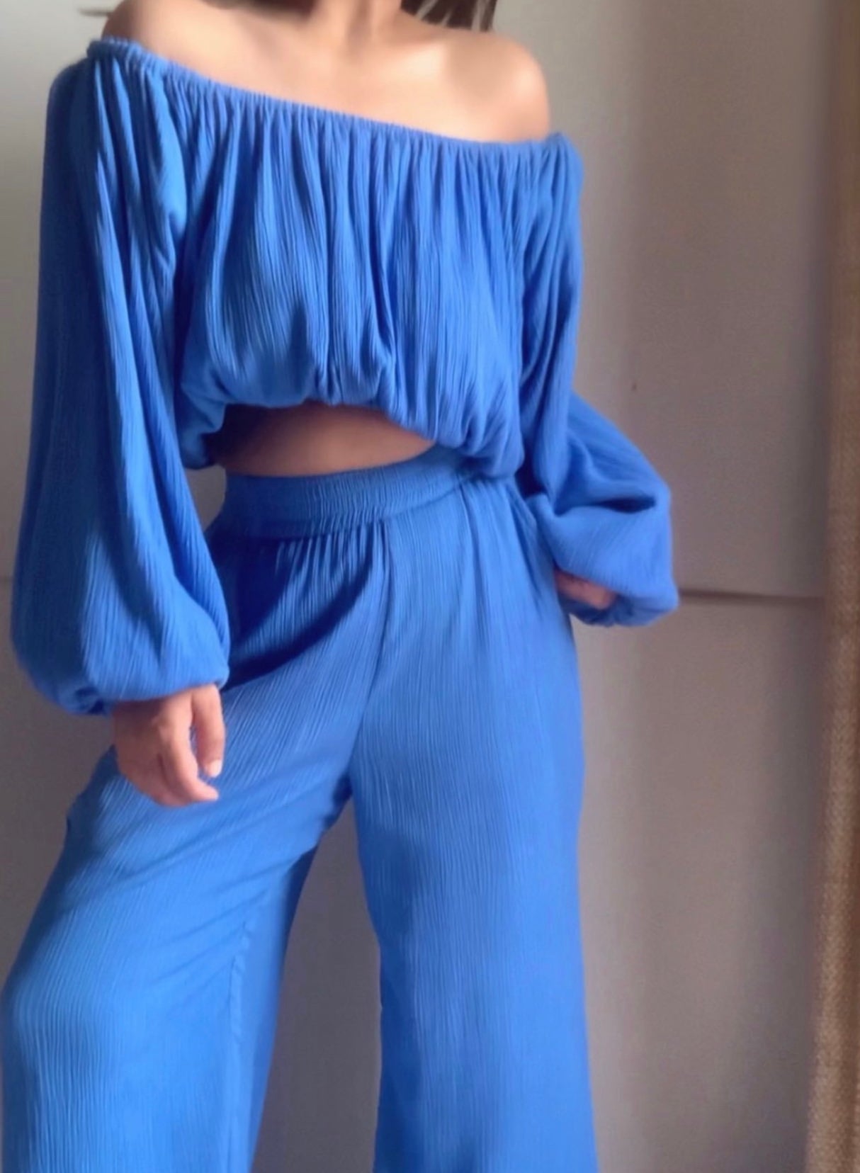 The Oceana Top : Azure Blue