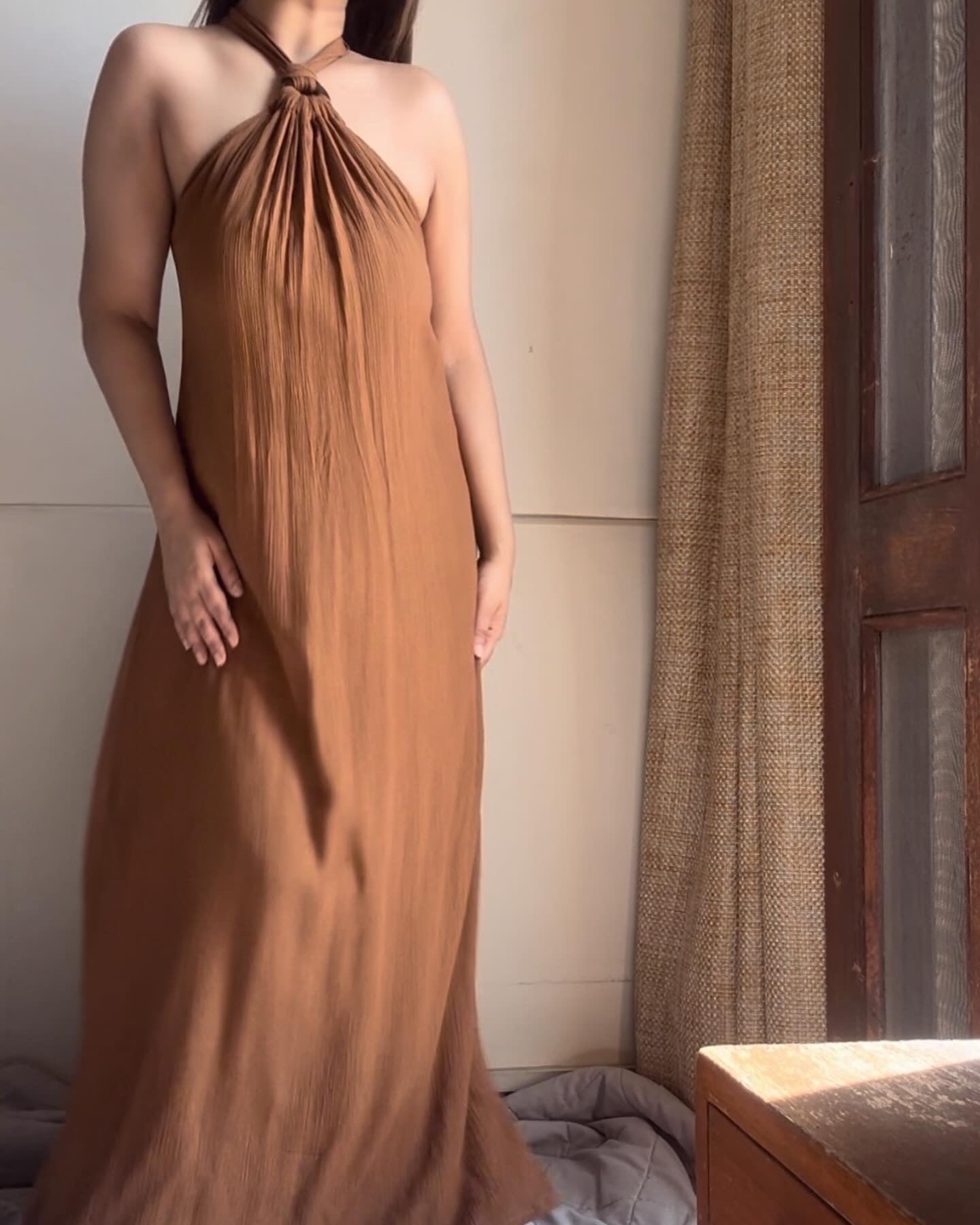 The Aurya Maxi : Cinnamonon Brown