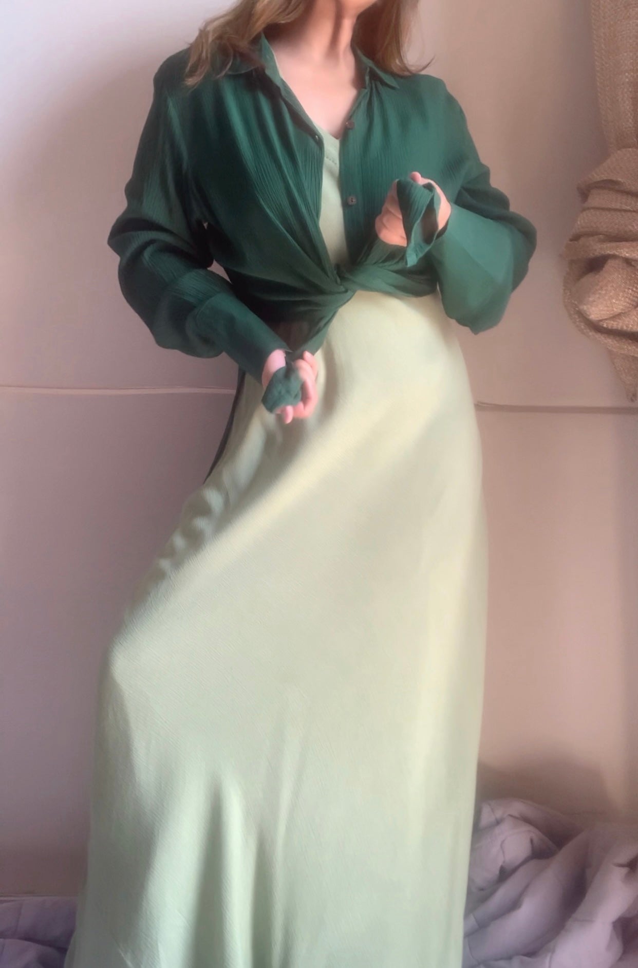 THE POLLY : Forest Green & Sage Green