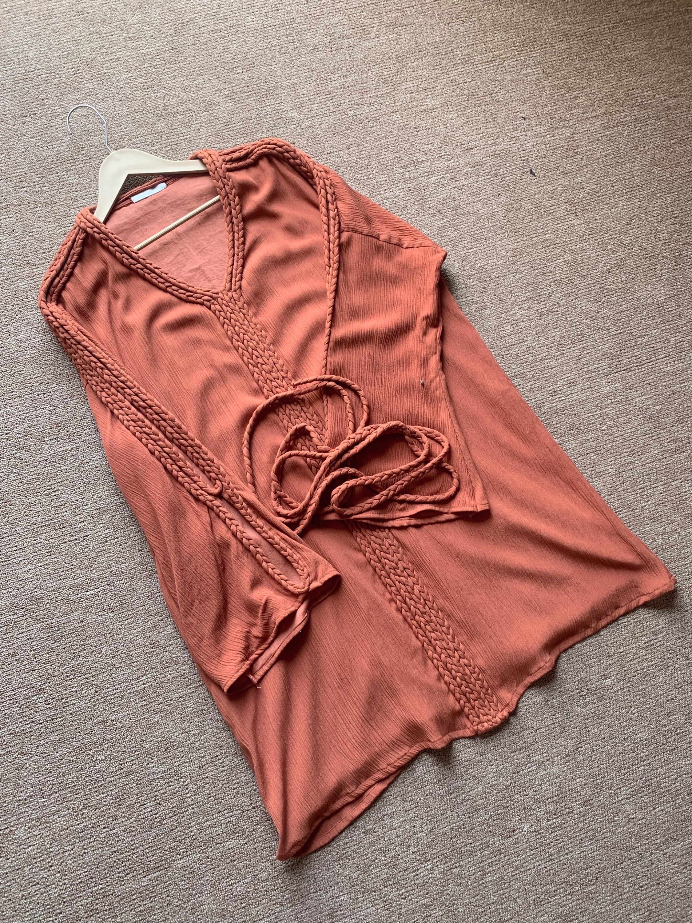 The Hestia Dress : Brick Orange