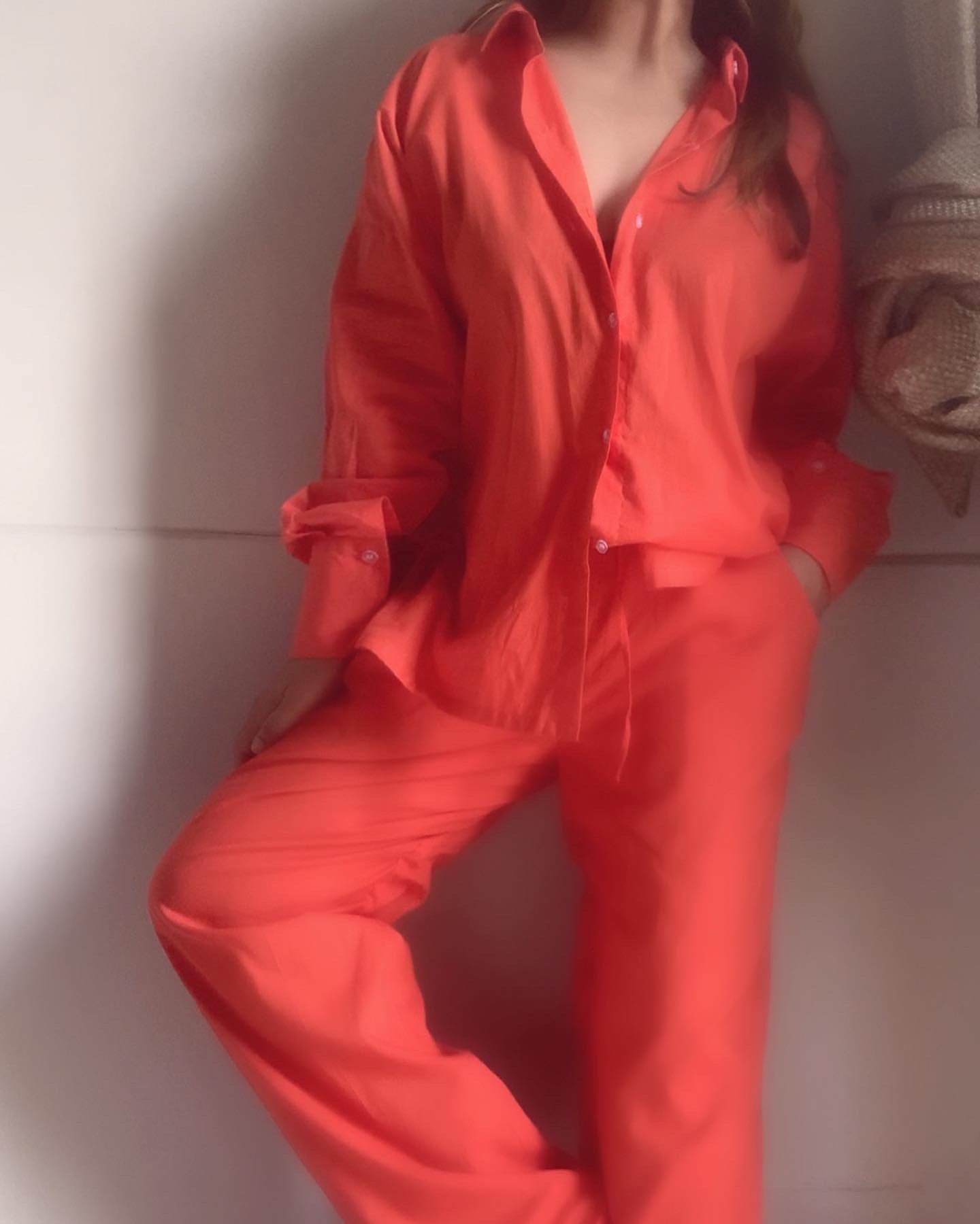 THE BAY SET with pants : Orange
