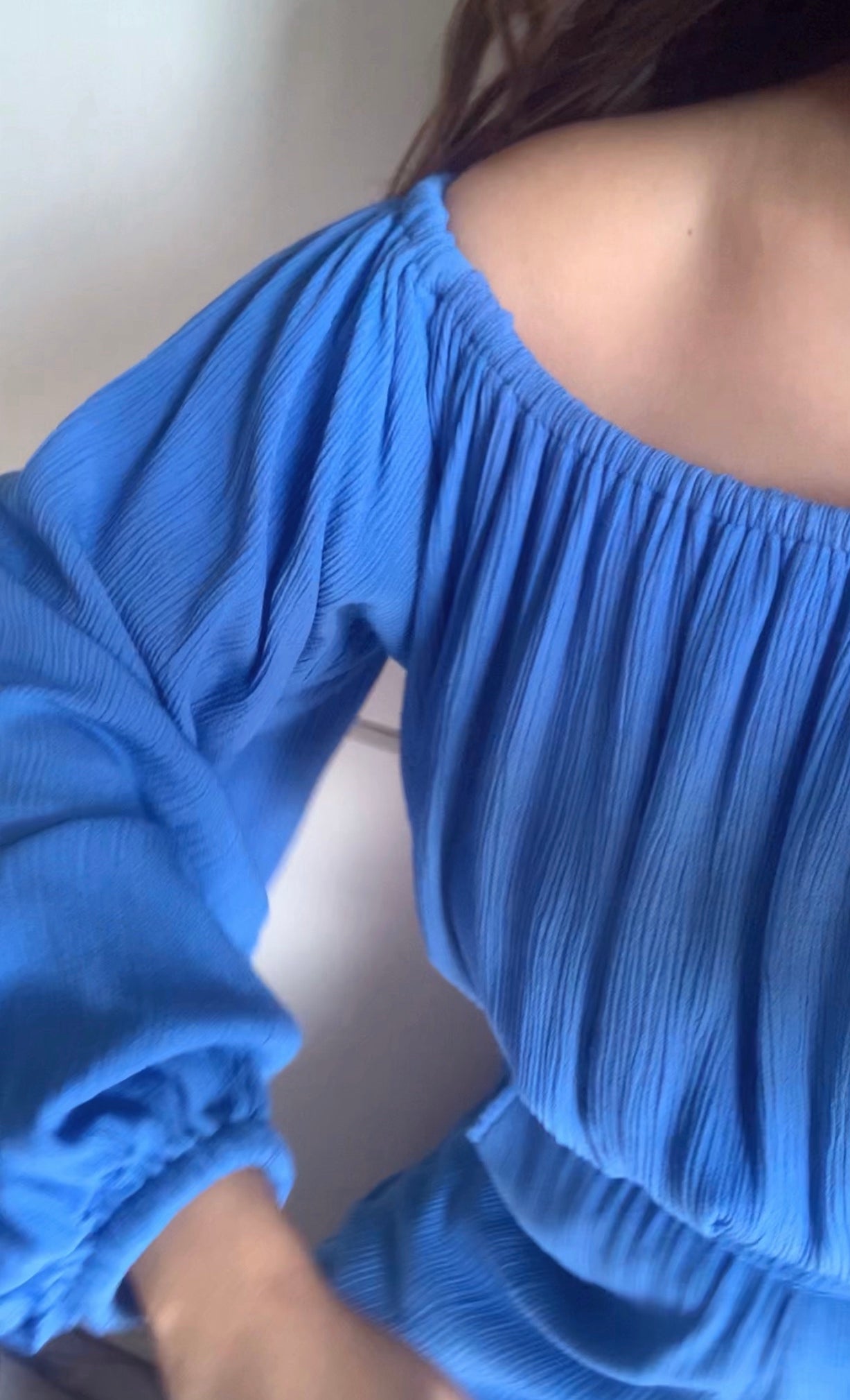 The Oceana Top : Azure Blue