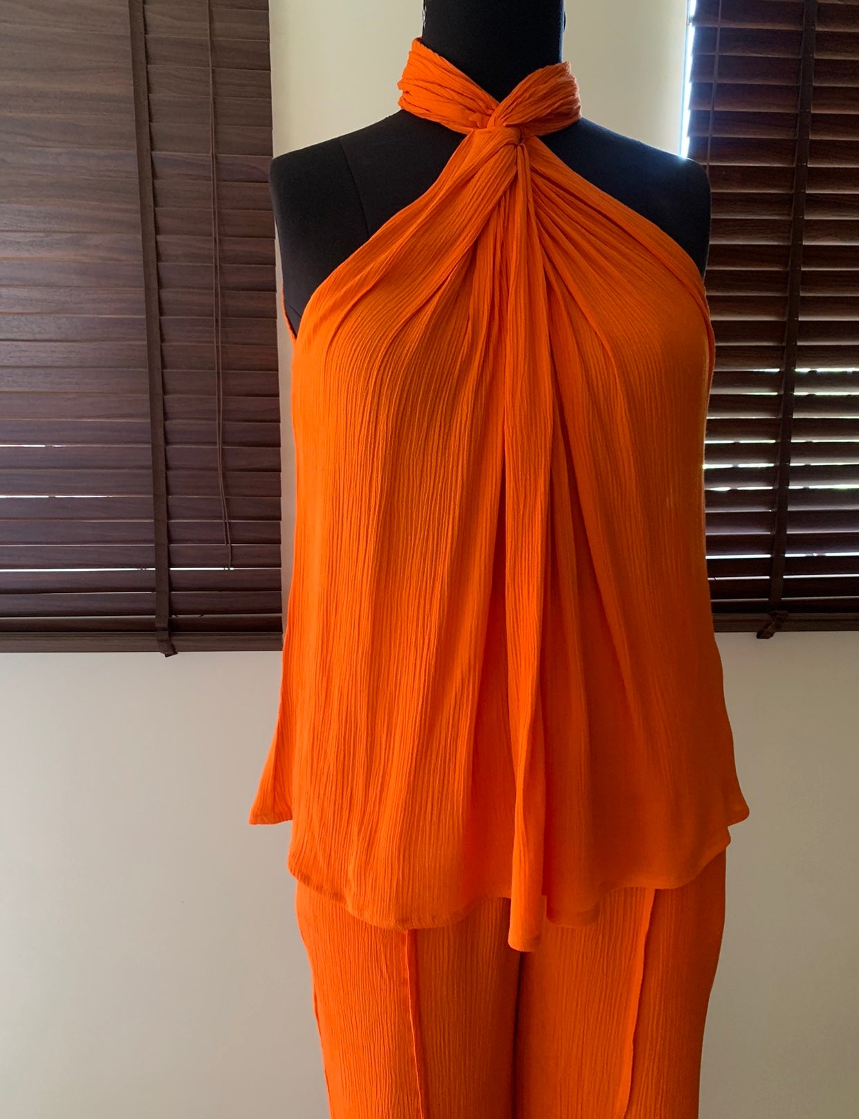 The Gloria Top :  Tangerine Orange