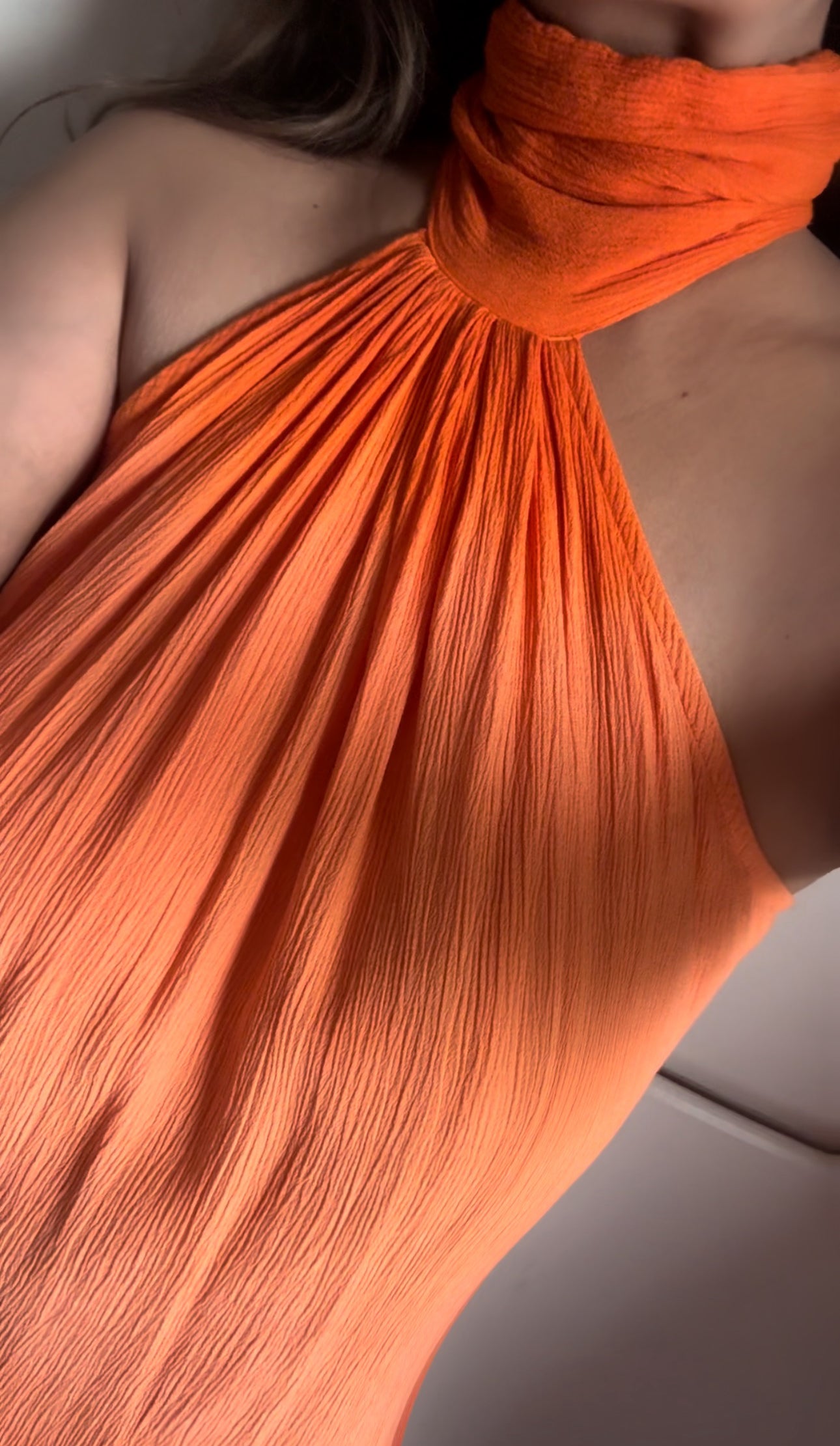 The Tropical Sunset Dress : Peach And Orange Ombre