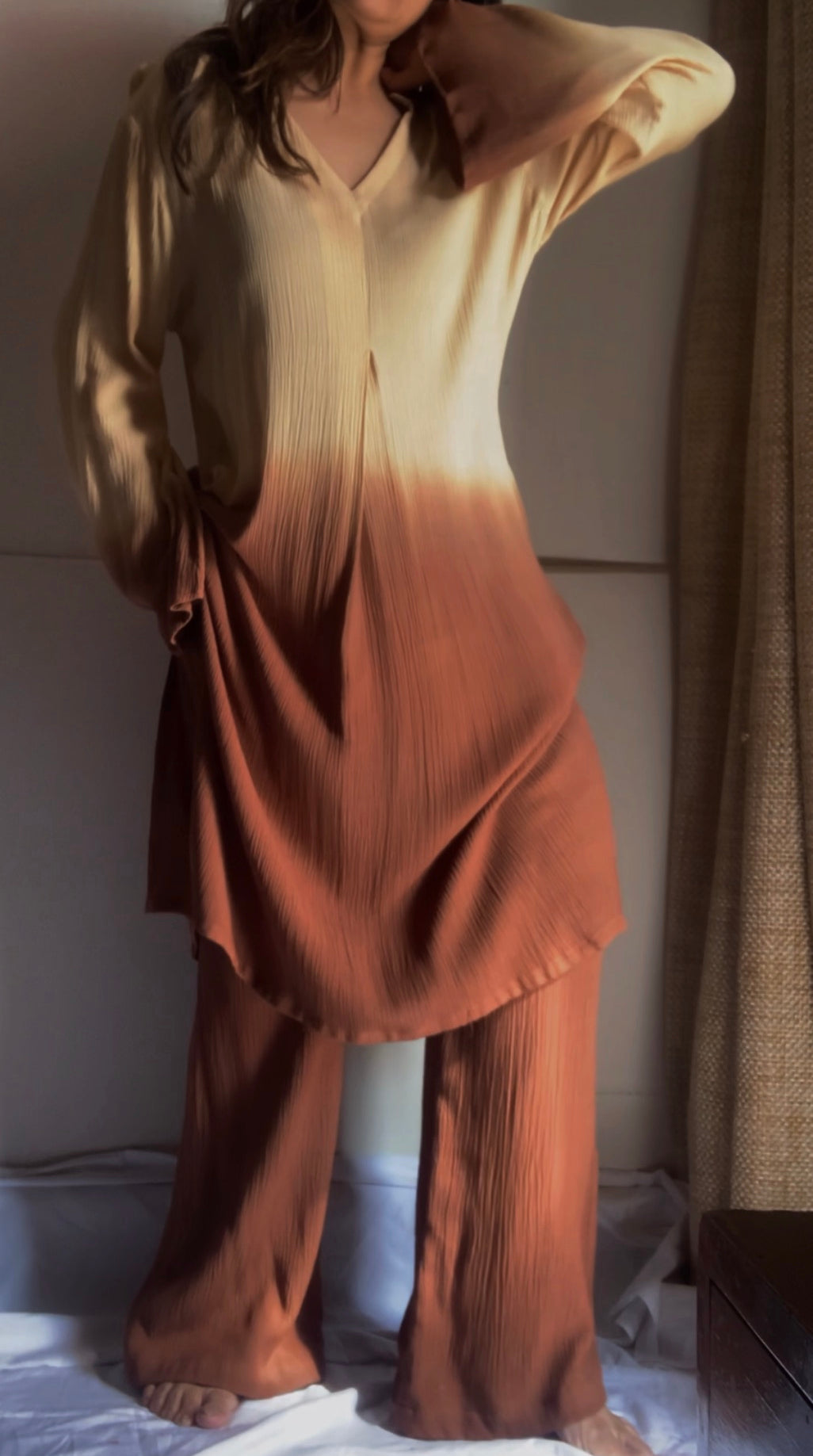 The Magna Mater : Beige And Brown Ombré
