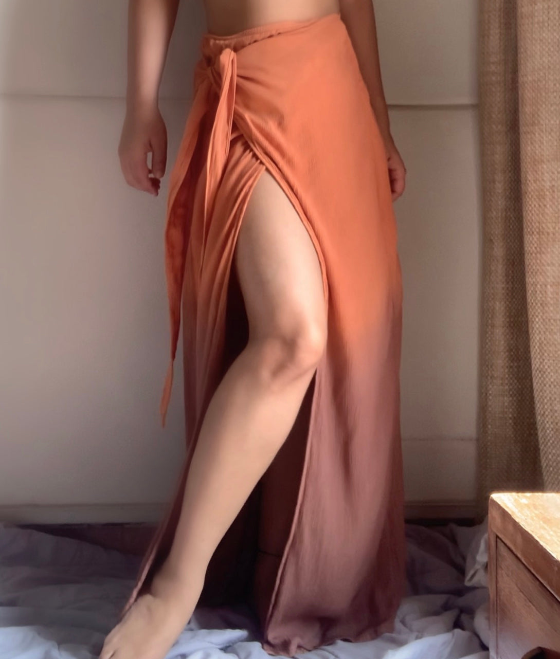 The Palm Days Set :Salmon Orange And Brown Ombré
