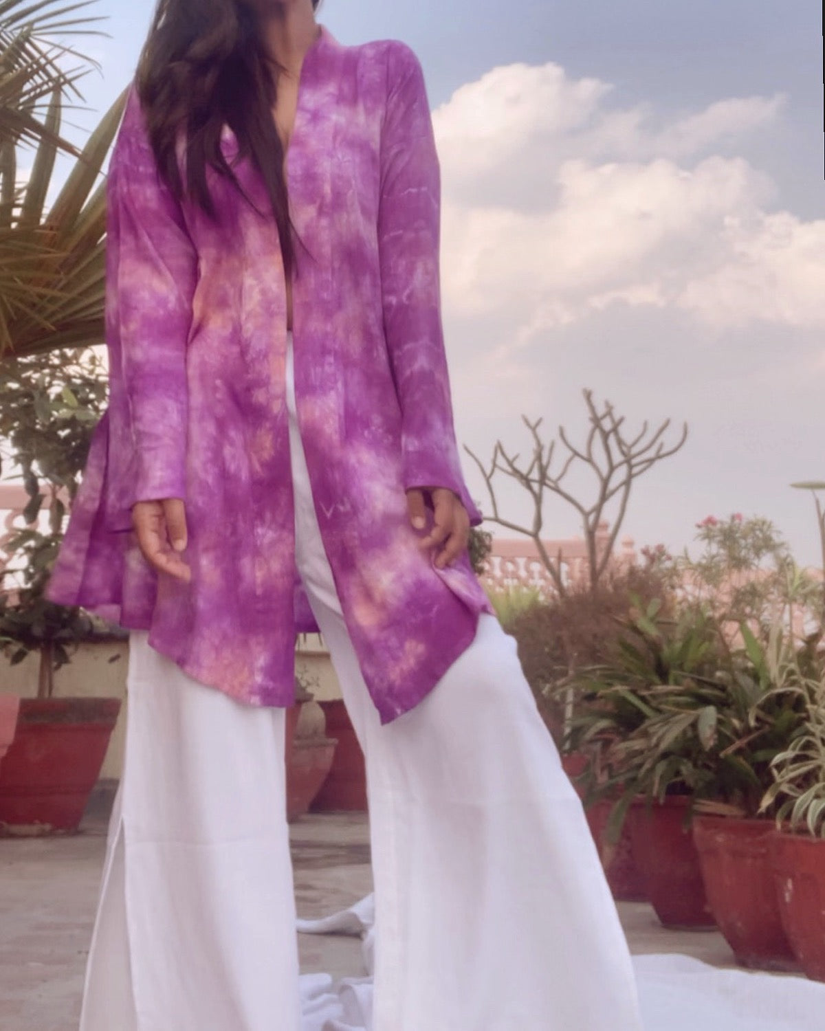 Tie Dye Robe + Soft Shell Pants