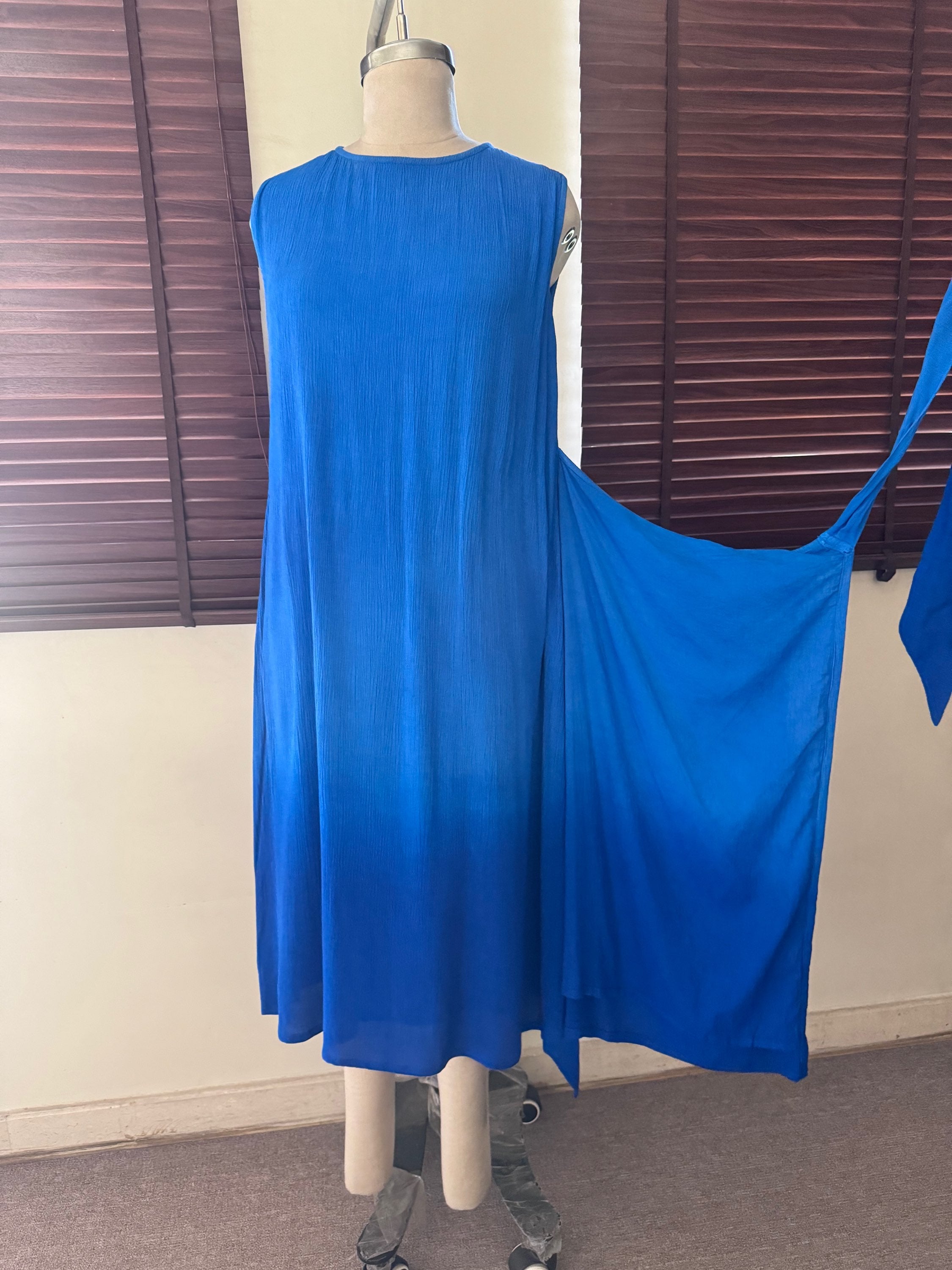 The Indigo Tide Dress : Cobalt Blue Ombre