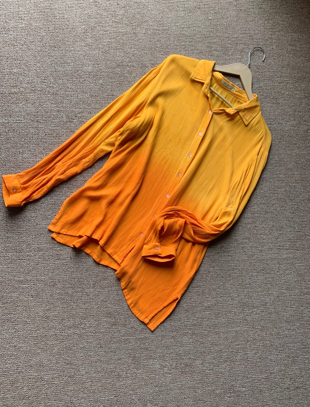 The Sand Shirt : Yellow And Orange Ombré