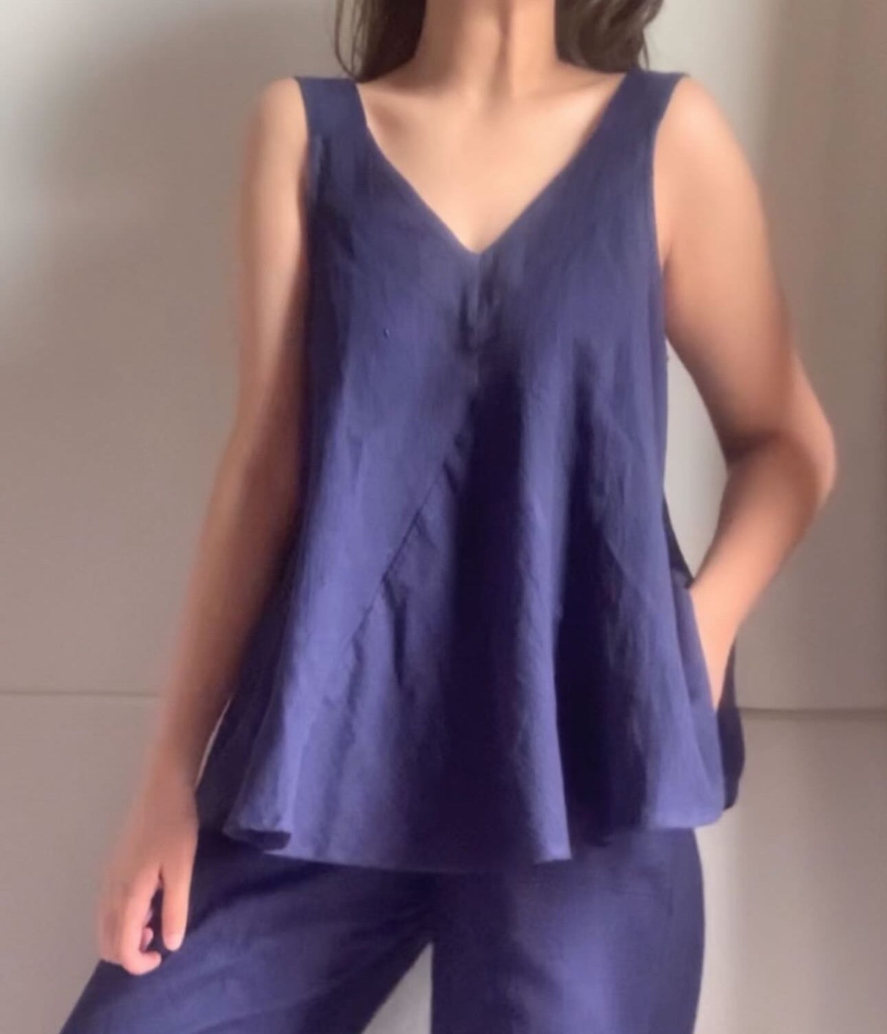 The Hail Top :  Navy