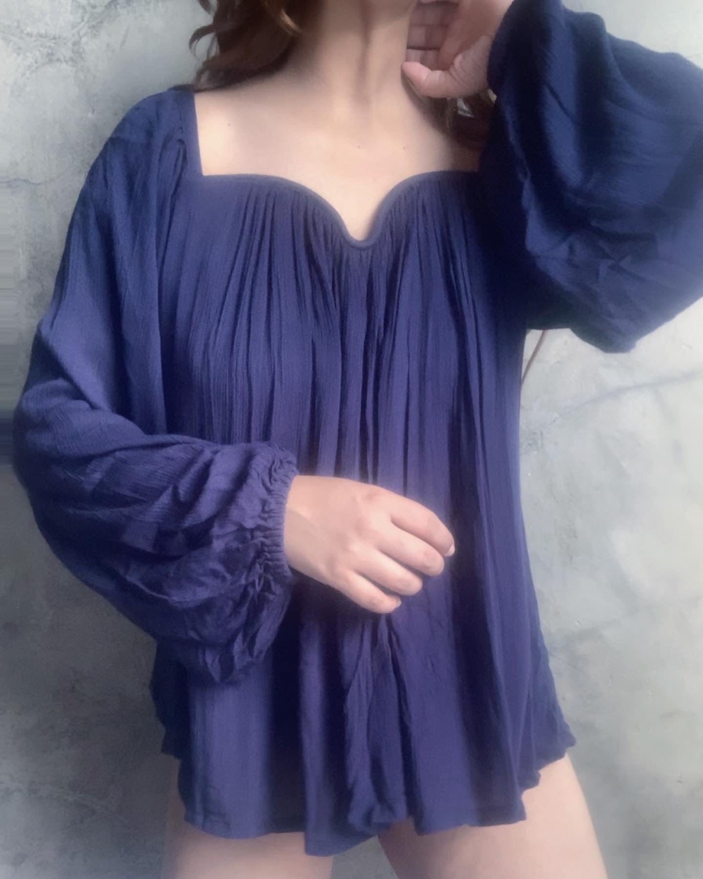 The Valentina Top : Navy