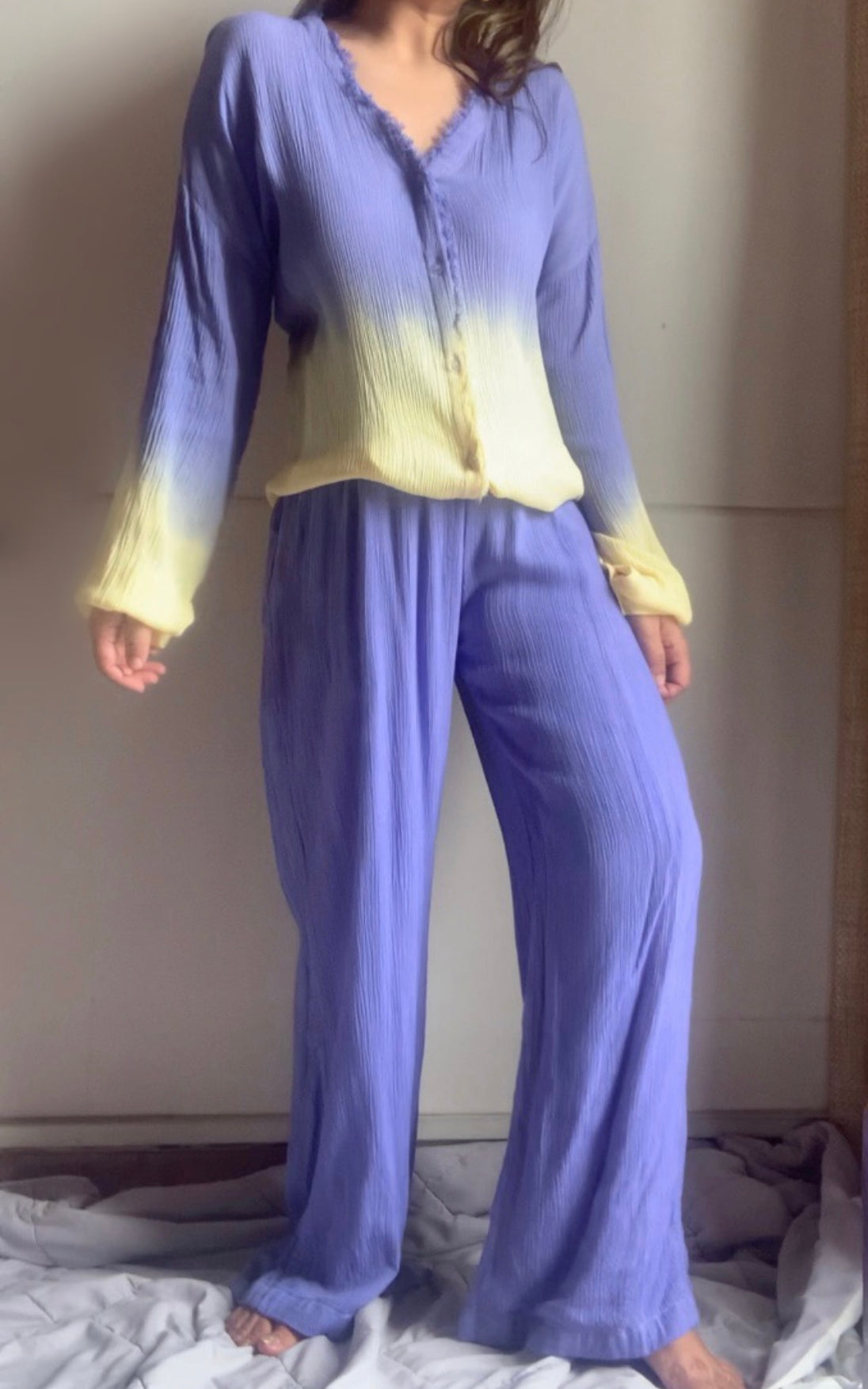 The Wavelet Set : Lilac And Yellow Ombré