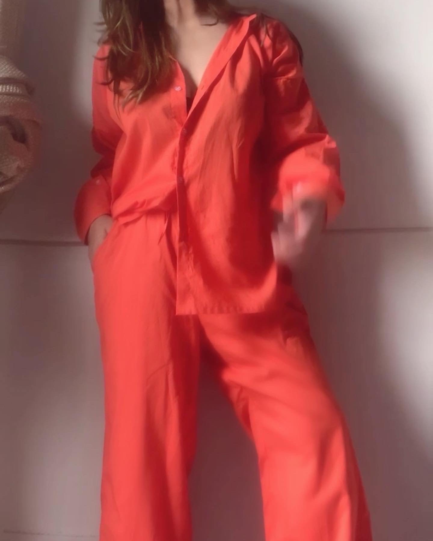 THE BAY SET with pants : Orange