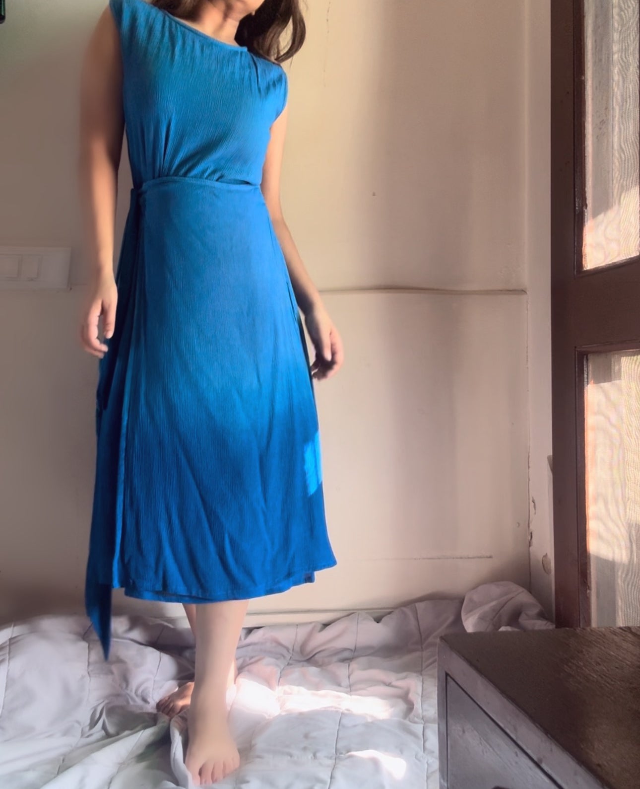 The Indigo Tide Dress : Cobalt Blue Ombre