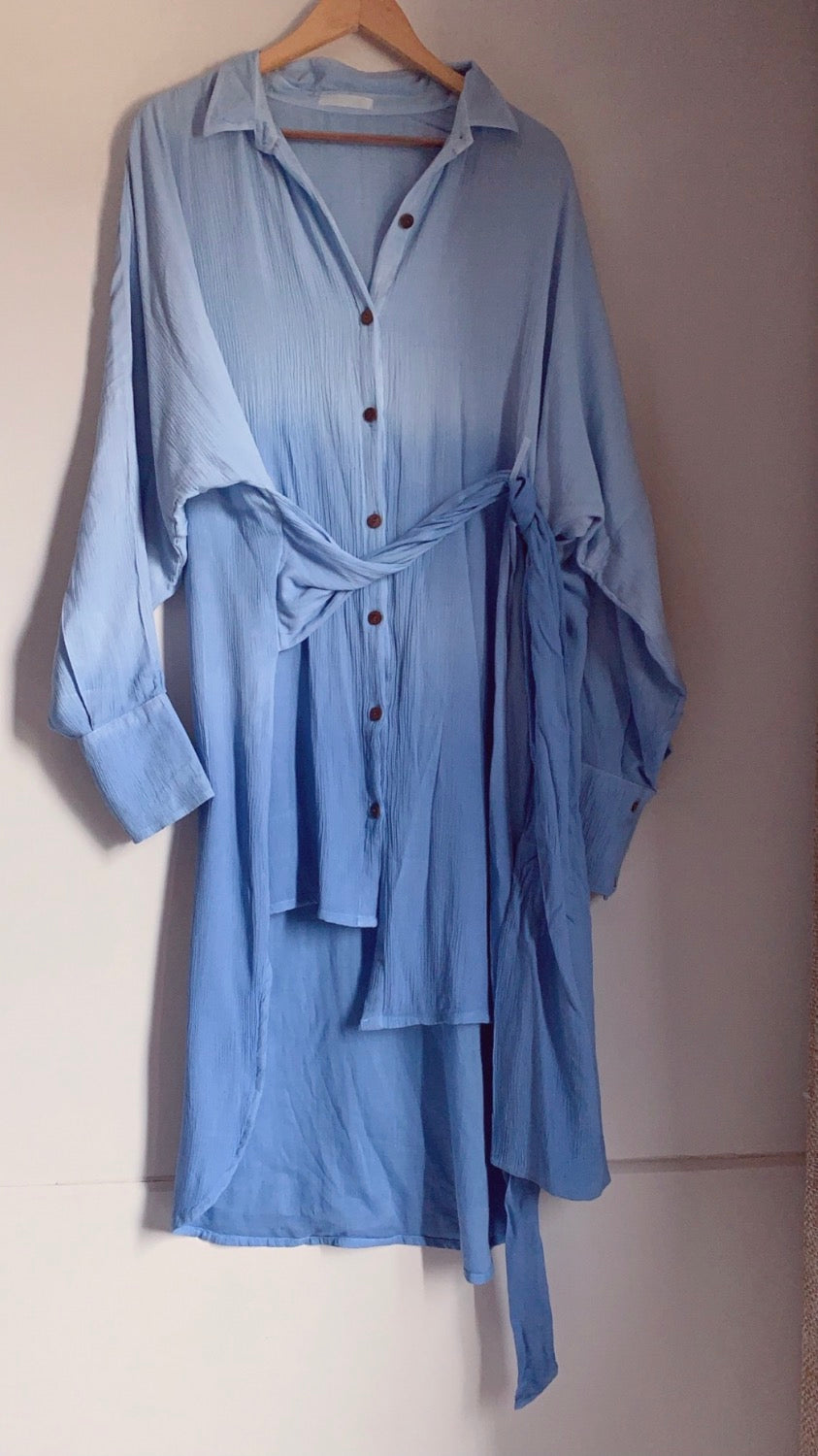 THE FLOW DRESS : Blue Ombre