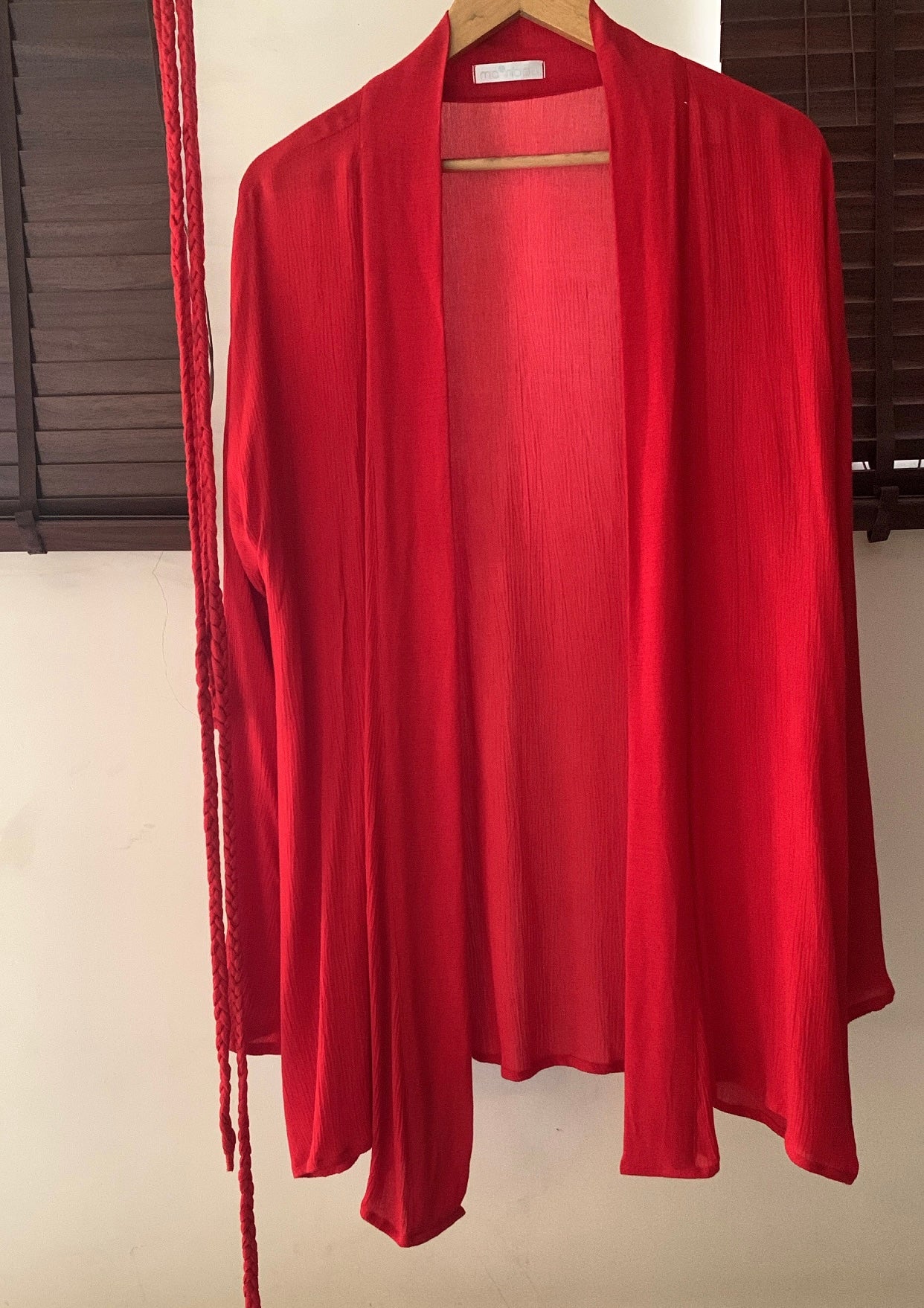 Robe + Braided Belt : Red