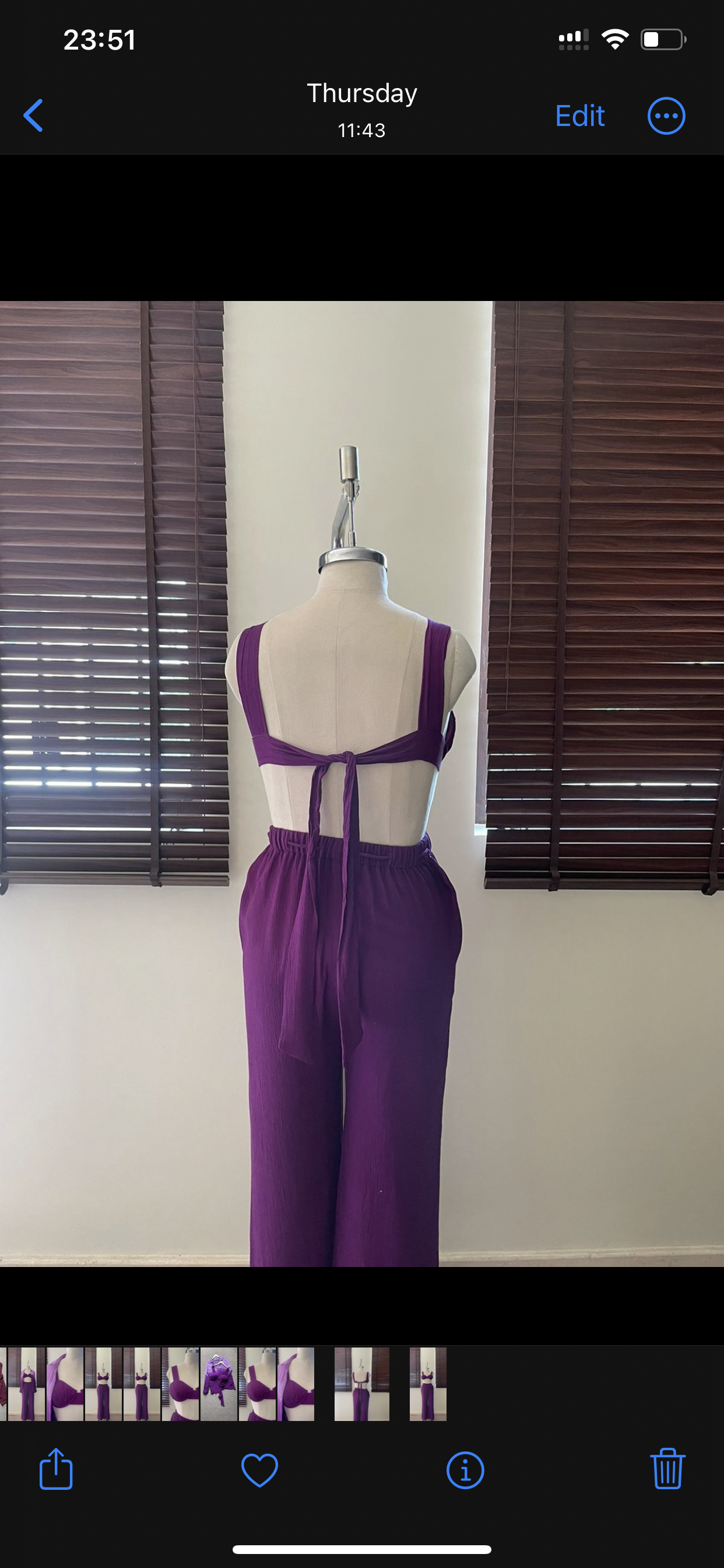 The Sand Set + The Shell Bralette : Lavender And Purple ombré