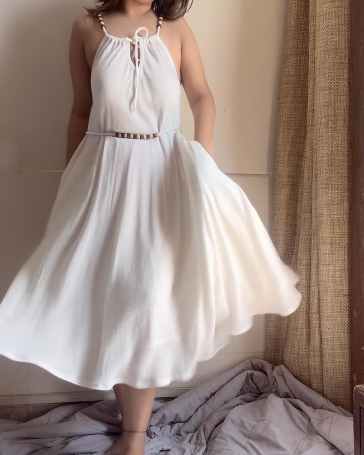 The Byron Dress : White