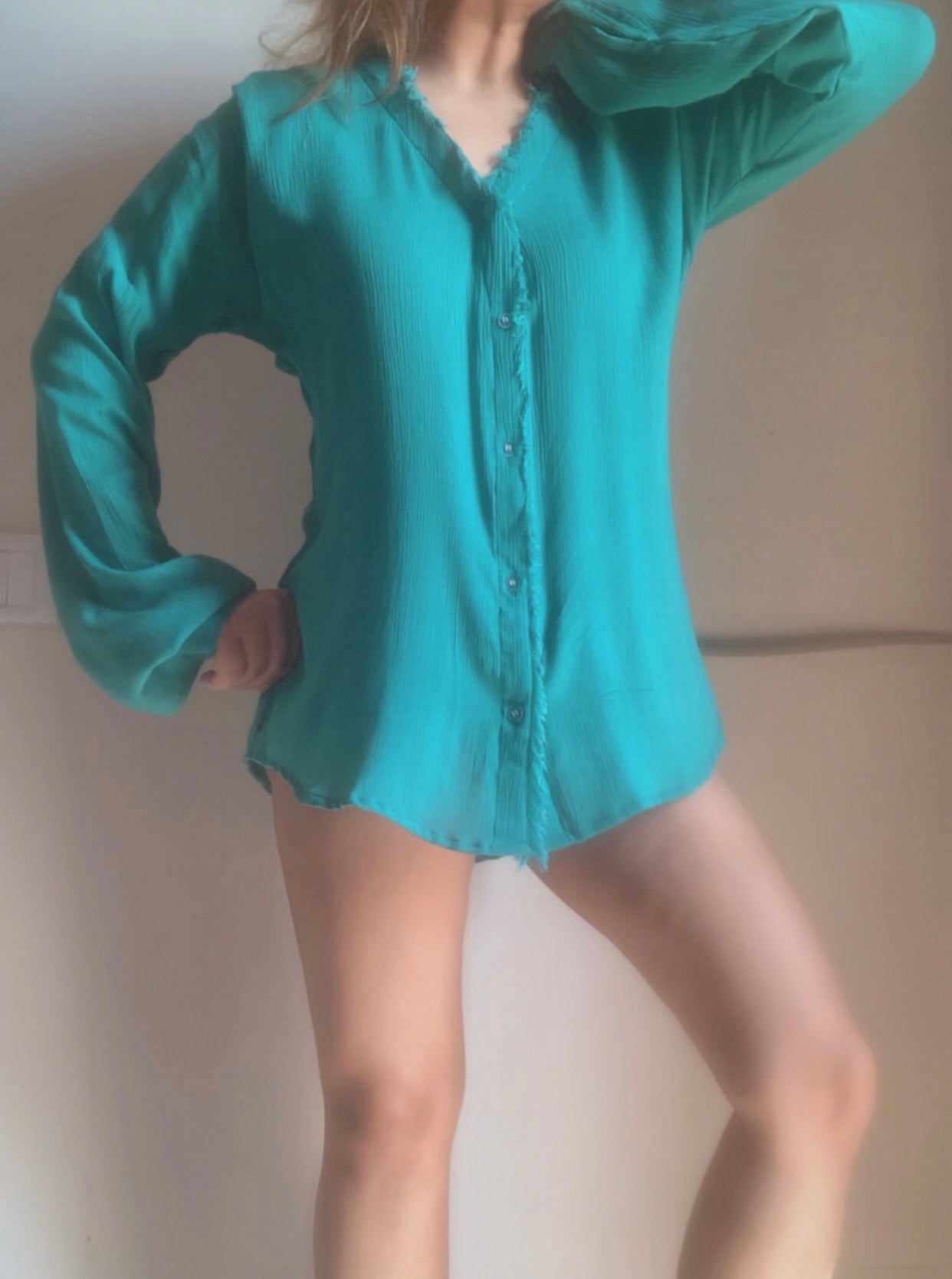 The Wavelet Shirt : Paris Green